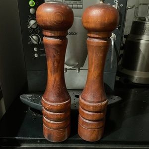 Vintage Baribo Tall Salt & Pepper Solid Wood